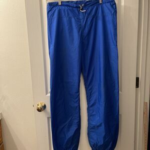 The North Face Gore Tex Blue Snow Rain Pants Men's L Packable Waterproof USA